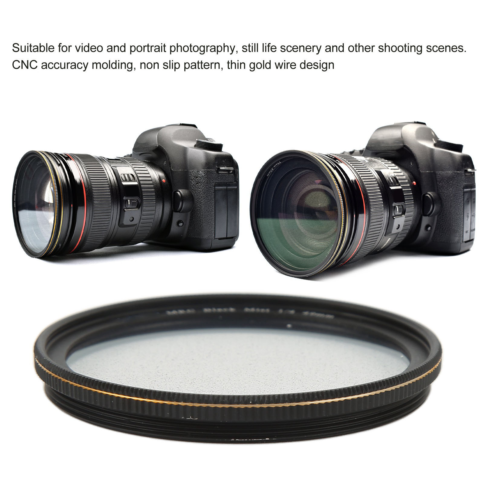 Lightdow Black Diffusion 1/4 Filter Mist Cinematic Effect Soft Focus Filter GSA - Picture 30 of 42
