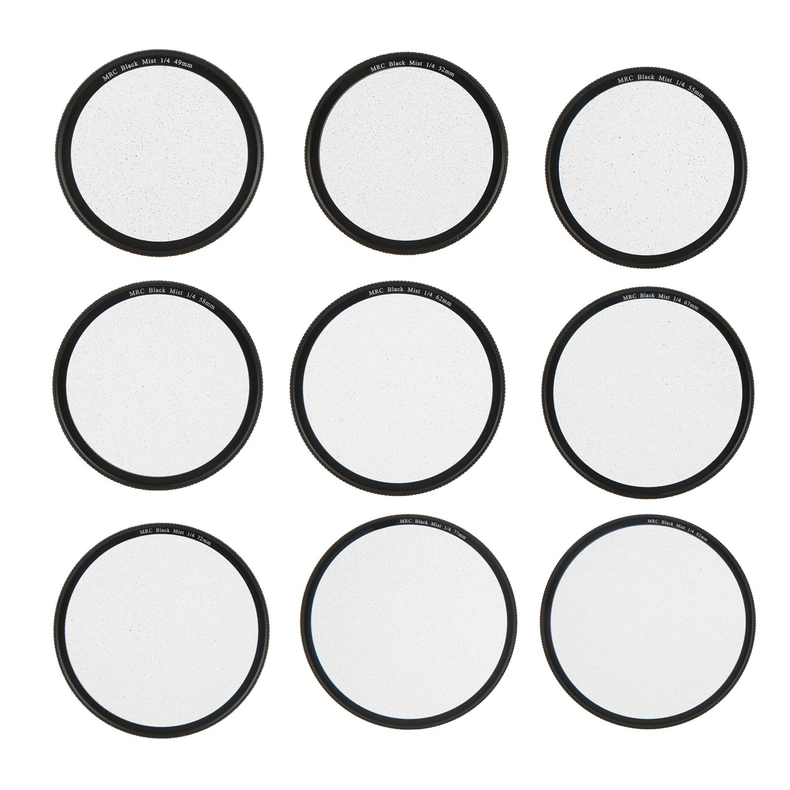 Lightdow Black Diffusion 1/4 Filter Mist Cinematic Effect Soft Focus Filter ECM - Picture 15 of 30