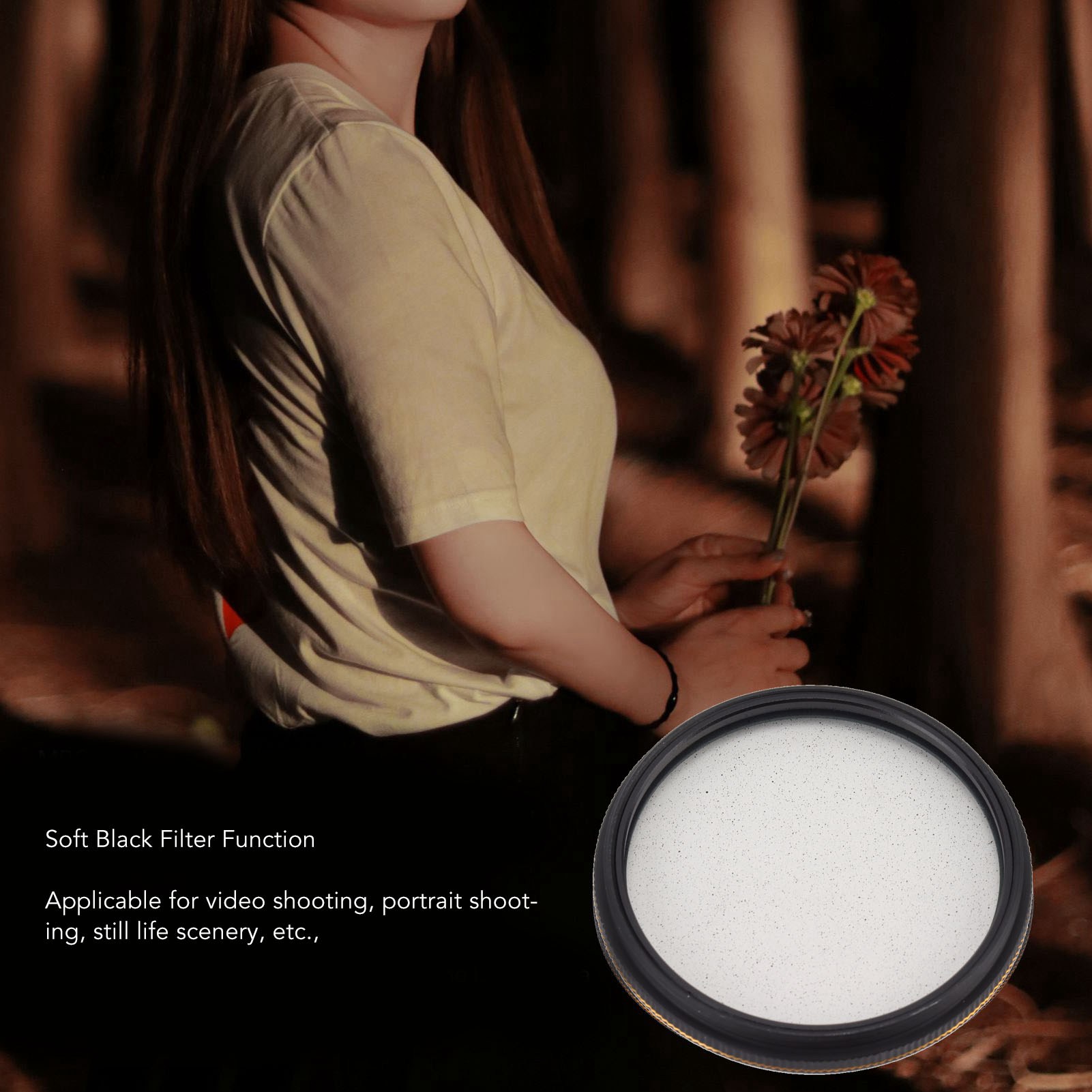 Lightdow 1/8 Camera Black Mist Filter Soft Focus Optical Glass Camera Filter BEA - Picture 18 of 30