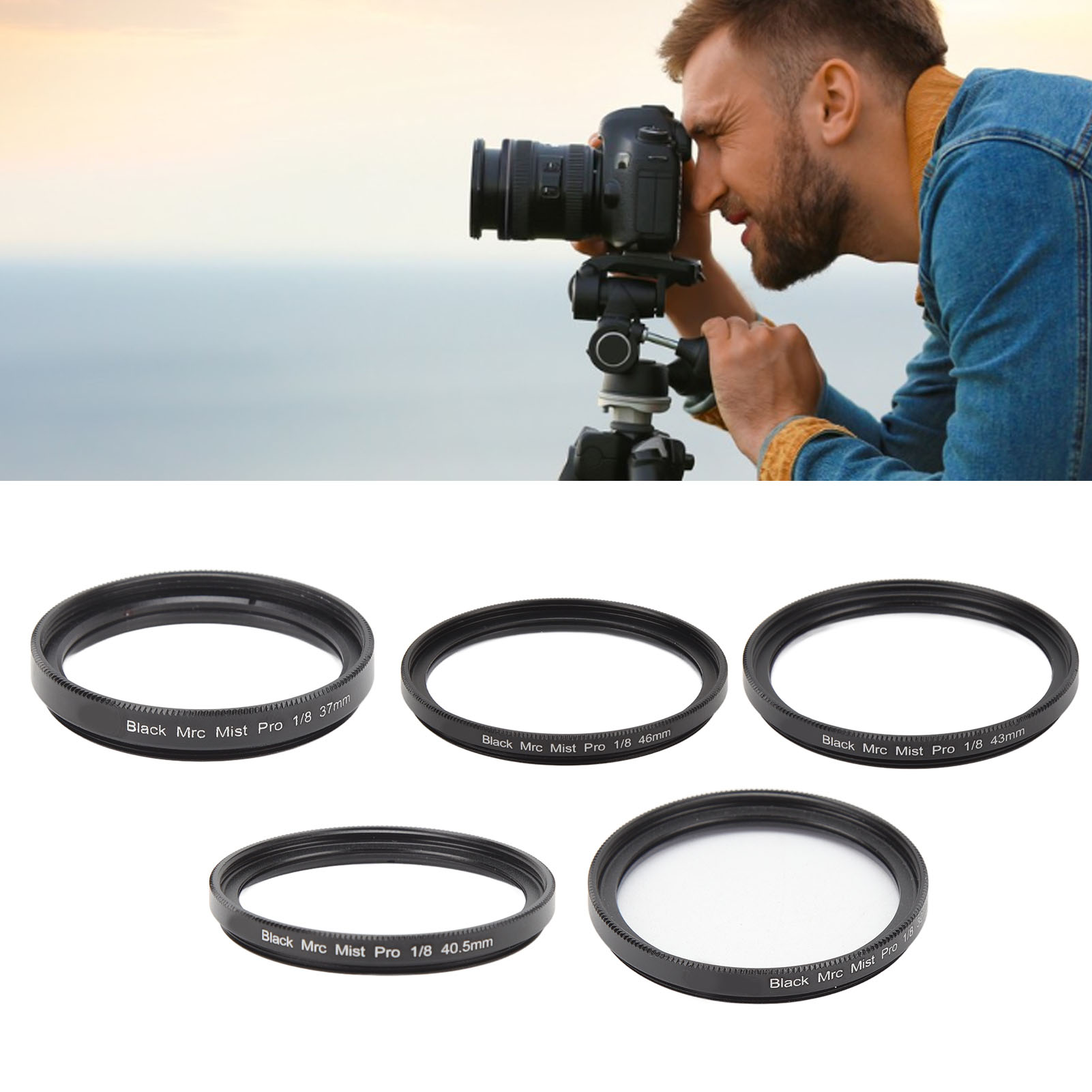 Black Diffusion 1/8 Lens Filter Black Mist Diffusion Lens Filter For Video Sh CT - Picture 34 of 36