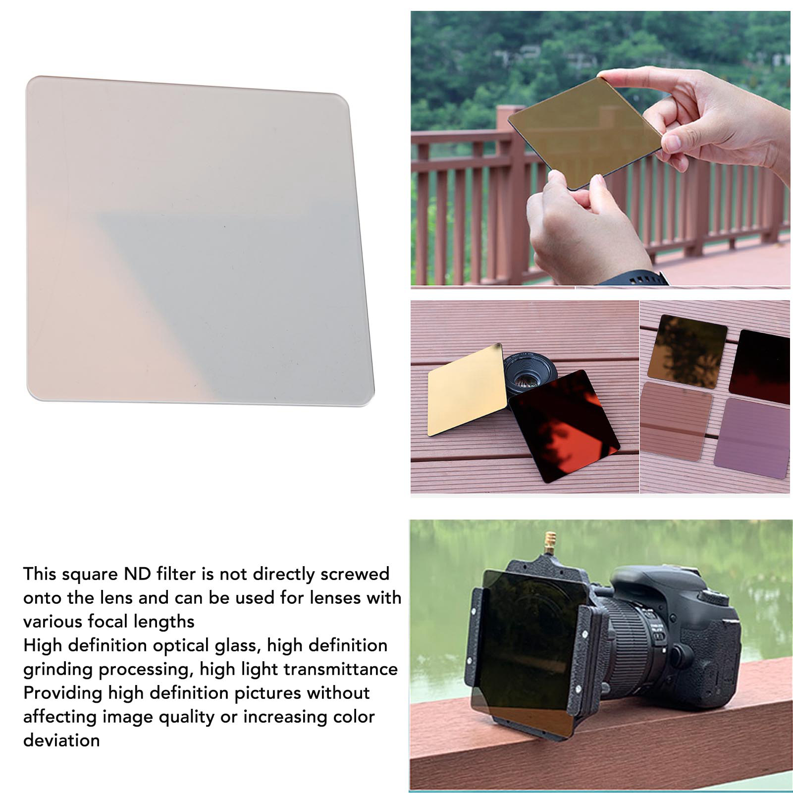 100x100mm Square ND Filter Multi Layer Coating Neutral Density Filter For Ph WAS - Picture 18 of 18