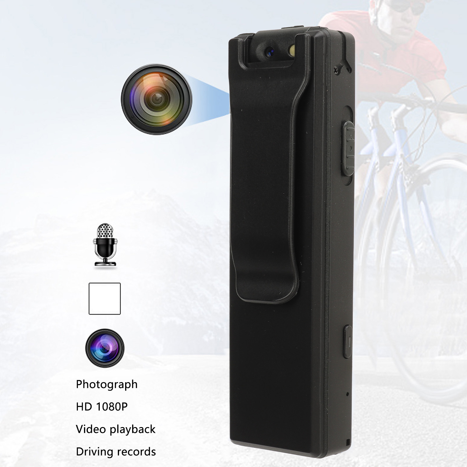 Mini Body Kamera HD 1920x1080P Small Body Kamera Personal Pocket Video - Bild 4 von 24