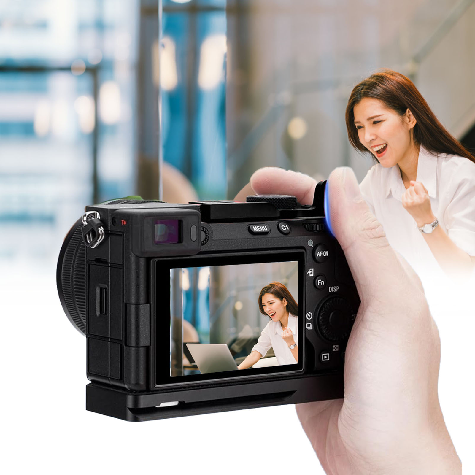 Hot Shoe Thumb Up Rest Hand Grip For A7CR A7CRII Camera Ergonomic Design FY - Afbeelding 28 van 33