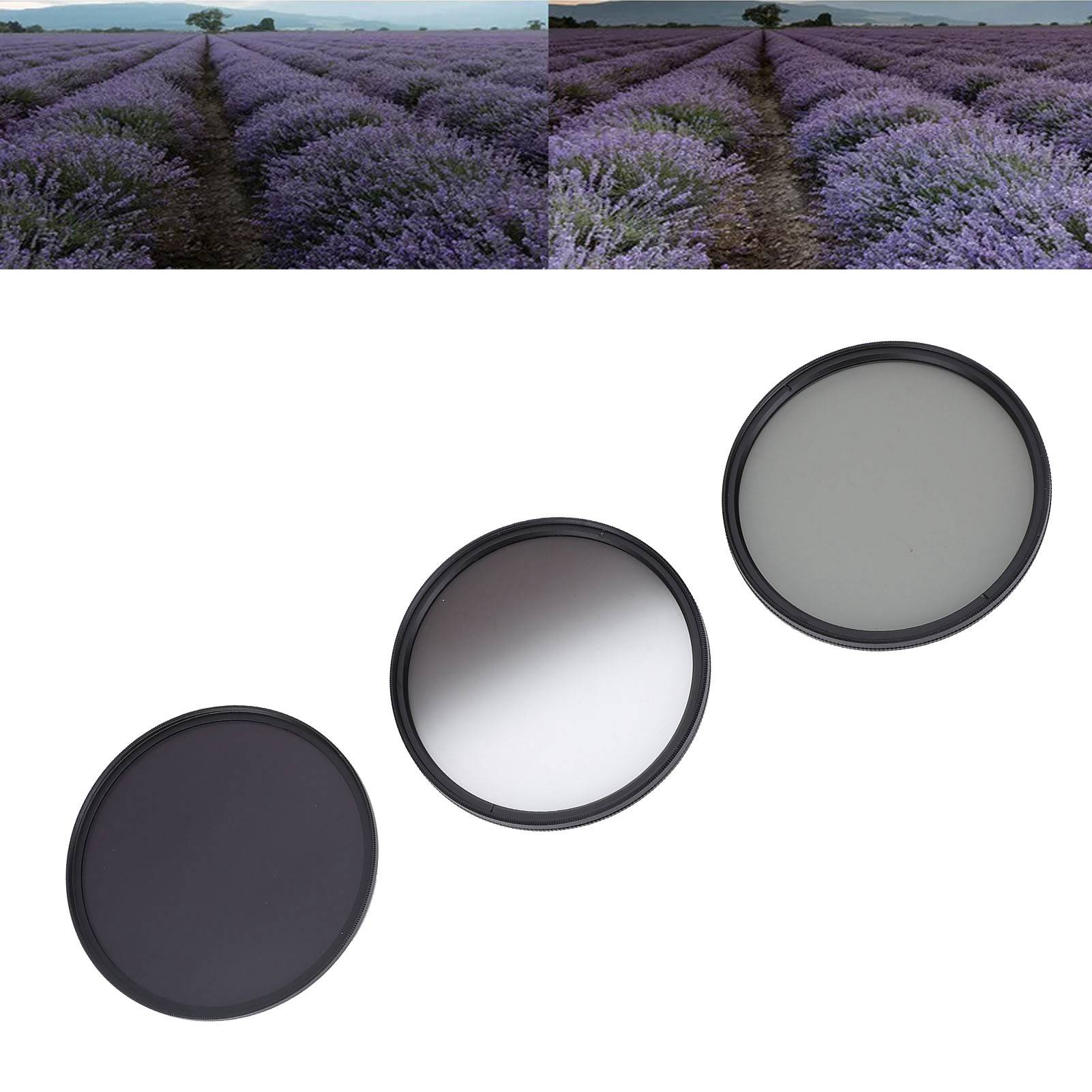 3 In 1 Camera Filter Kit ND8 CPL GND Filter Set Replacement Neutral Density DY9 - Picture 19 of 30
