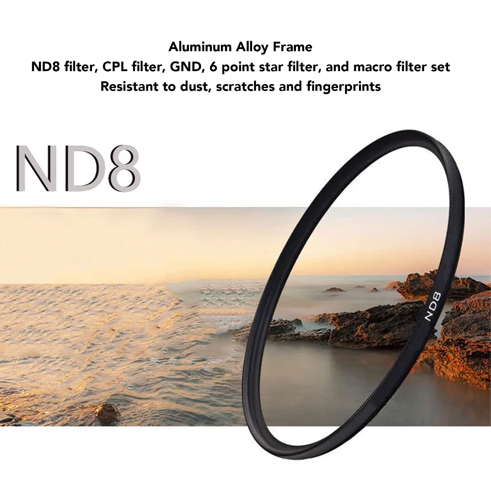 Camera Lens Filter Kit With CPL ND8 Filter 6 Points Star Filter Graduated Gray F - Picture 16 of 33
