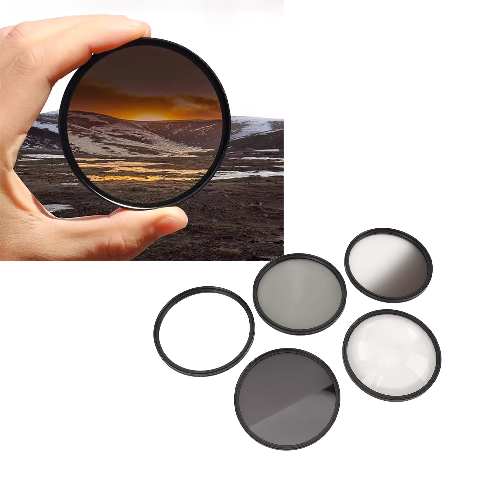 6 Points Star Filter CPL ND8 Lens Filter Kit Aluminum Alloy Frame For Camera - Picture 21 of 33