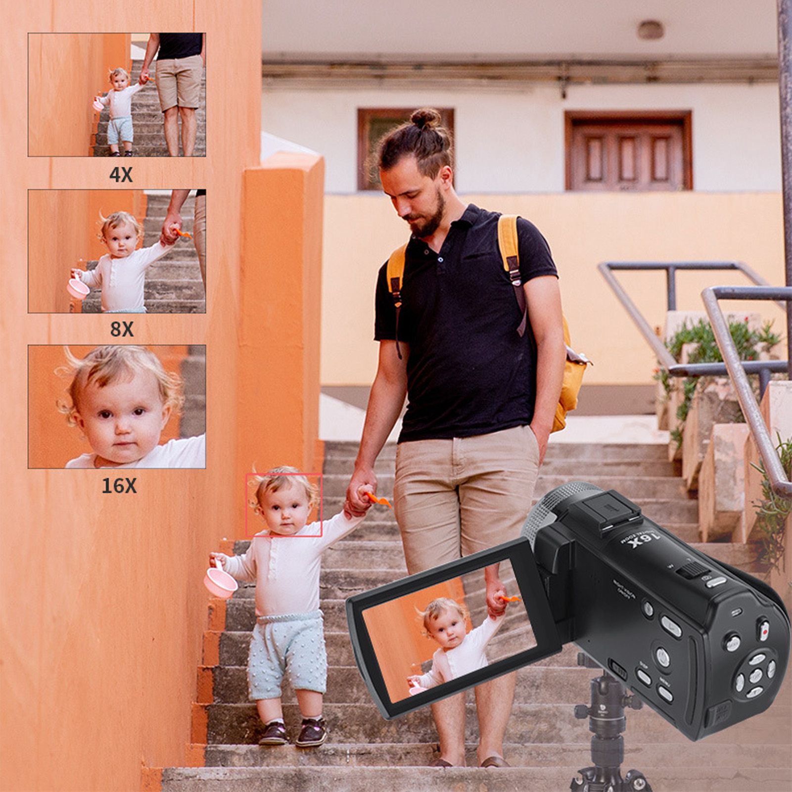 Video Camera Camcorder Digital Camera Recorder Full HD 1080P 30FPS 30MP 3. Part - Picture 25 of 30