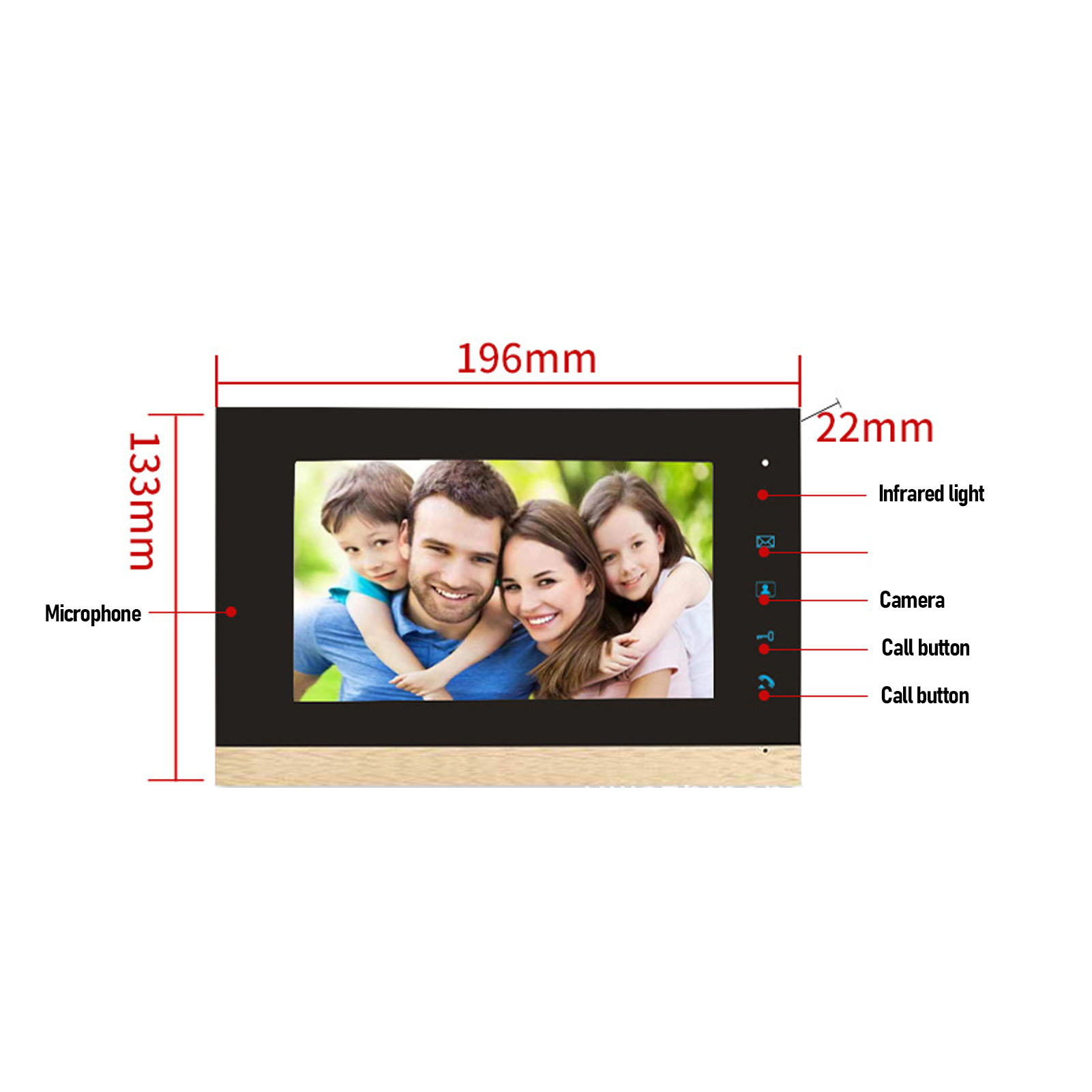 Video Intercom System Wired HD CMOS Sensor One Key Unlocking Touch Control Set - Picture 34 of 36