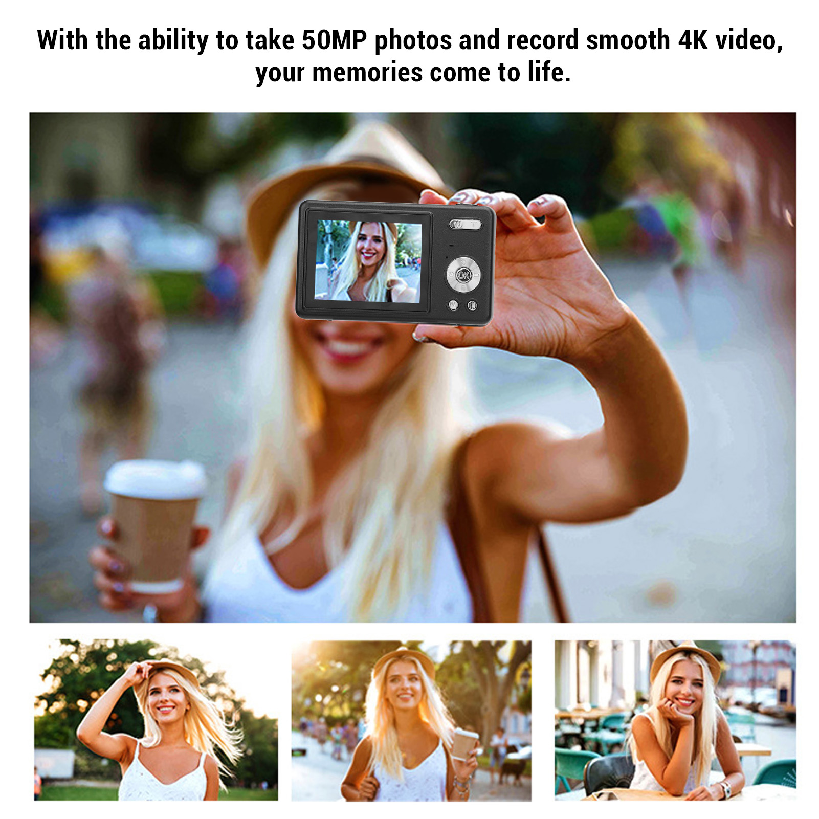2.4inch Digital Camera Anti Shake 16X Zoom 50MP Photos 4K Video Camera With Kit - Picture 21 of 21