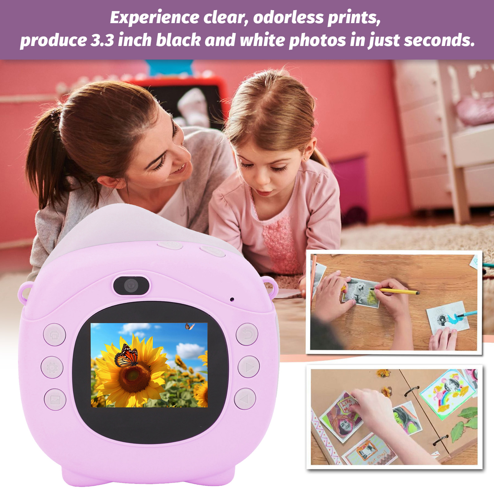 New Instant Camera 12MP High Definition Multi Zoom Thermal Printing Selfie Digi - Picture 16 of 21