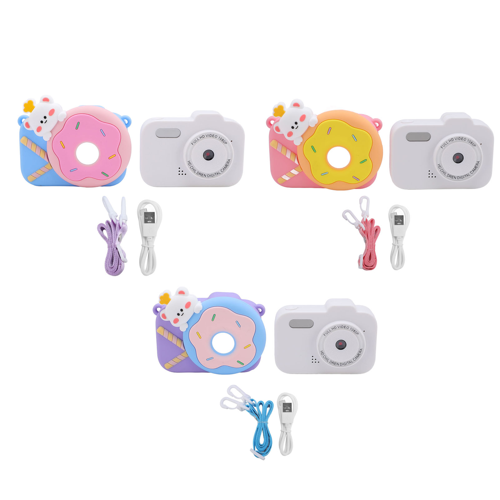 Dual Lens 1080P Digital Camera Auto Focus Compact Small Camera Play Music G Kit - Picture 13 of 21