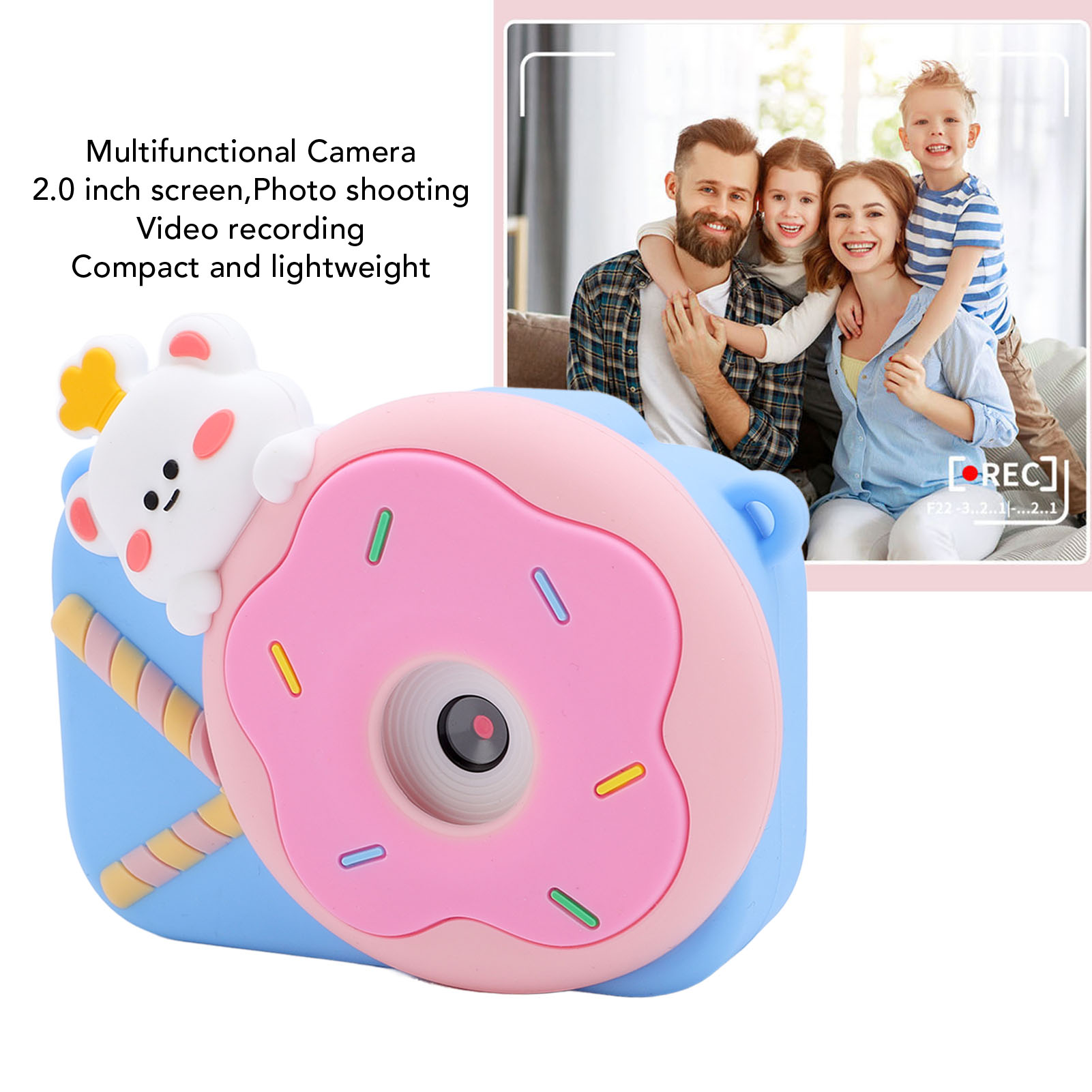 Dual Lens 1080P Digital Camera Auto Focus Compact Small Camera Play Music G Kit - Picture 16 of 21