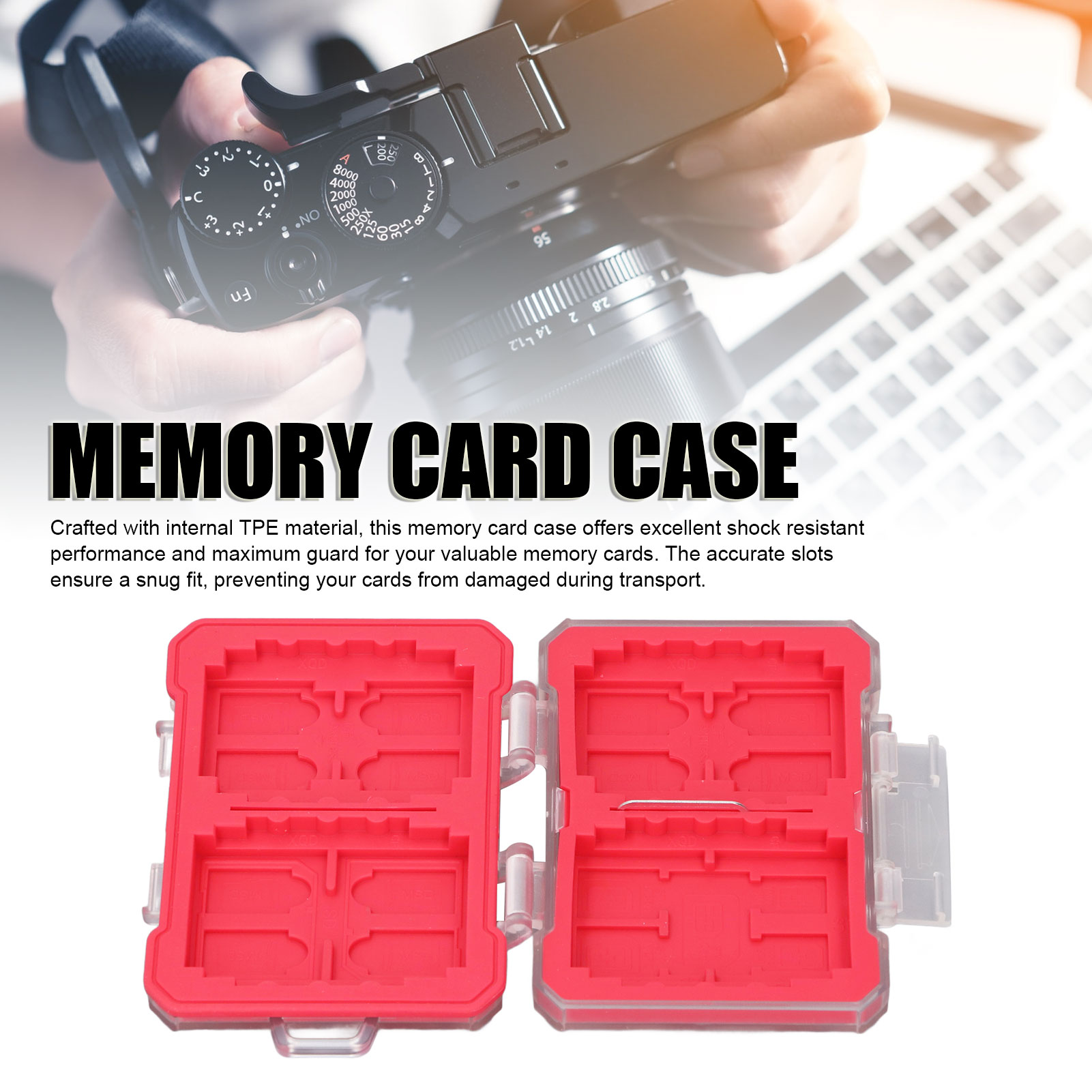 Memory Card Case Holder Organizer Water Resistant Anti Shock For 4 Type B 4