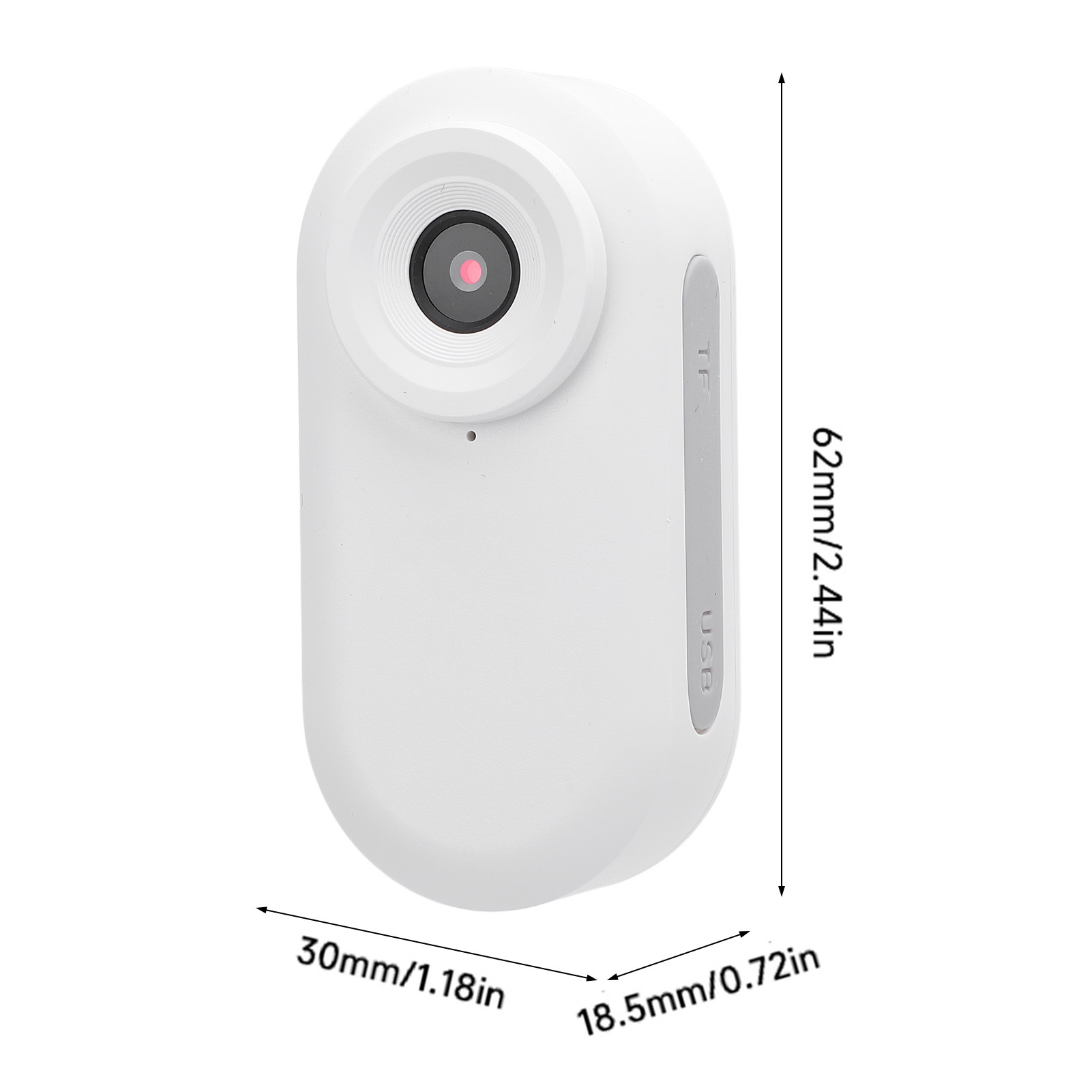 Pet Camera With Collar 1080P Anti Shake 0.96 Inch IPS HD Color Screen Wide