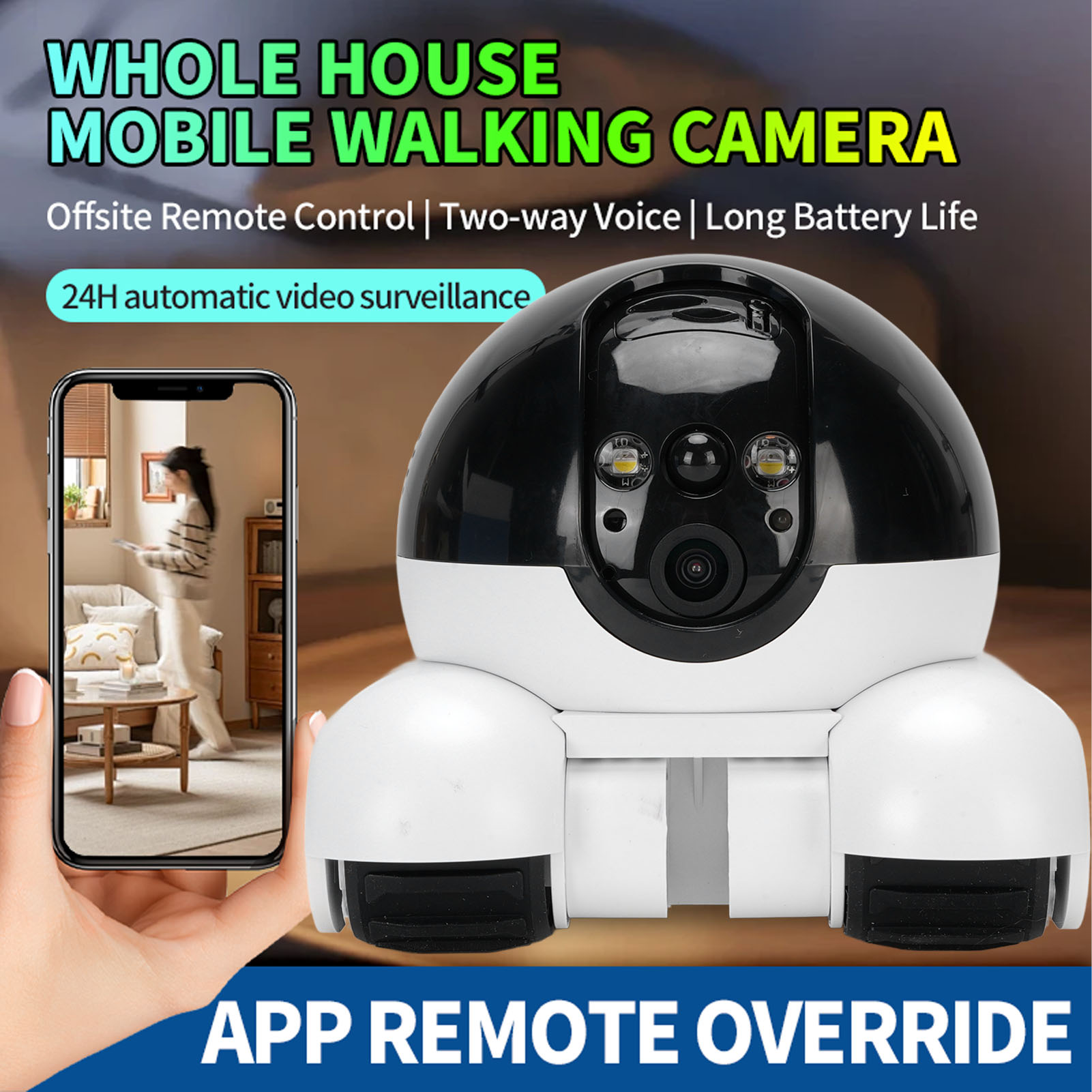 Hot 4G Pet Camera Dual Lens Home Security Camera Movable Indoor Cam 2 Way Talk - Picture 45 of 60