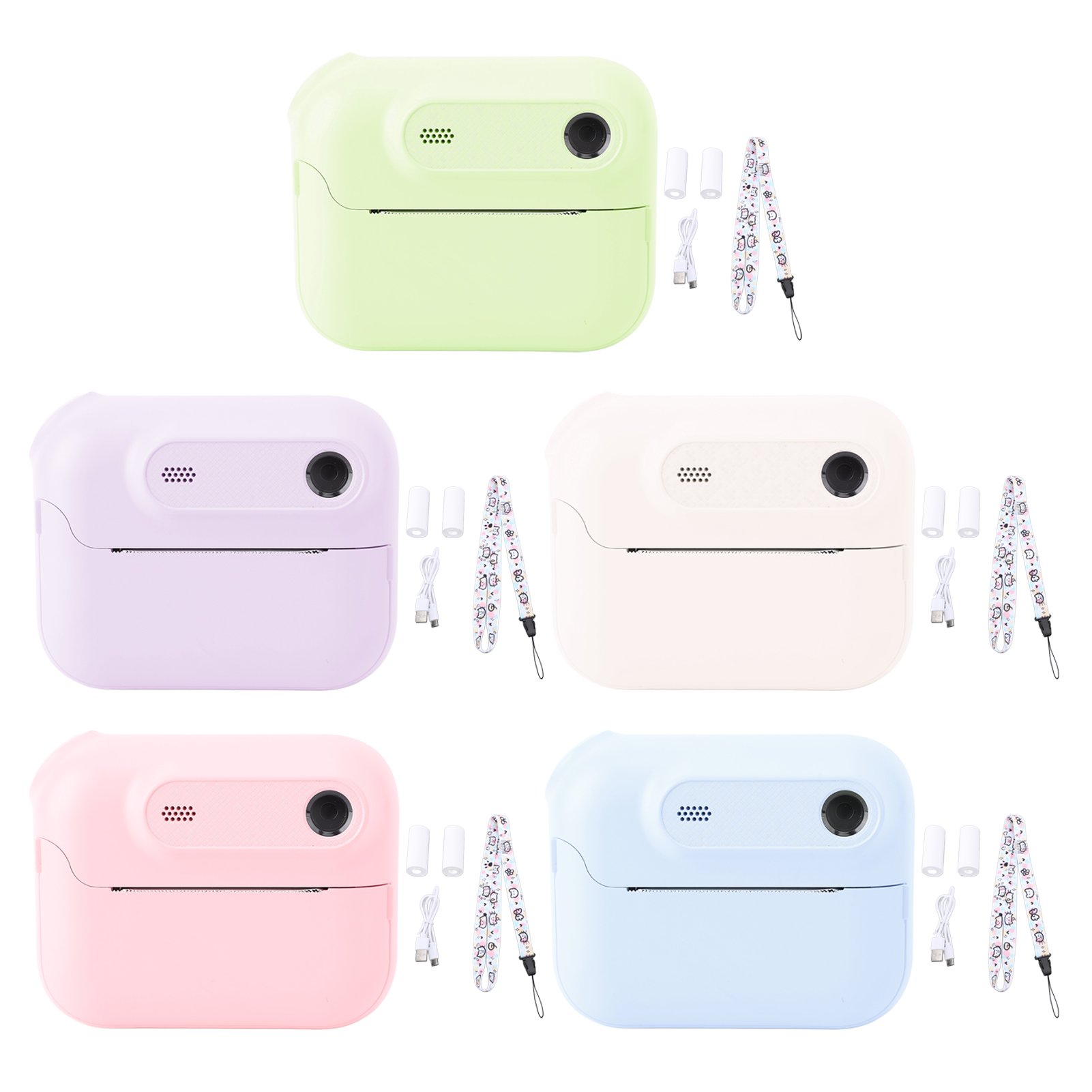 New Instant Print Digital Camera 48MP 1080P HD 6X Zoom Cute Instant Camera With - Bild 13 von 27