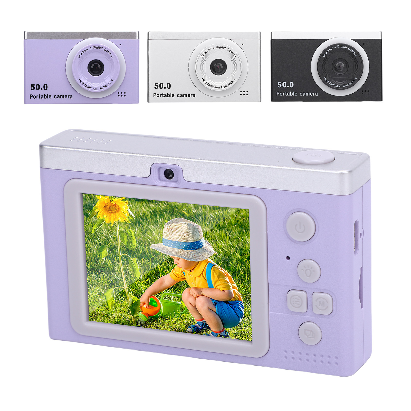 Digital Camera Auto Focus Compact Small Camera With Front Rear Dual Cameras Kit