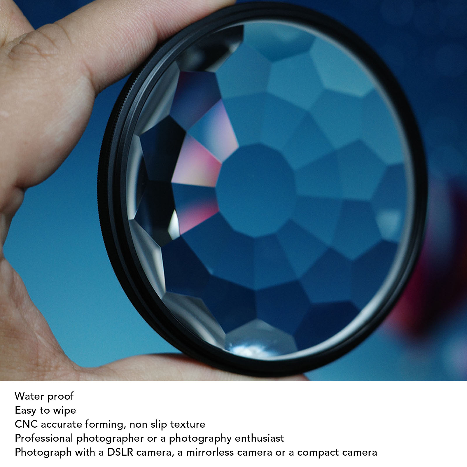 Kaleidoscope Filter 58mm Glass Prism Special Effects For Film