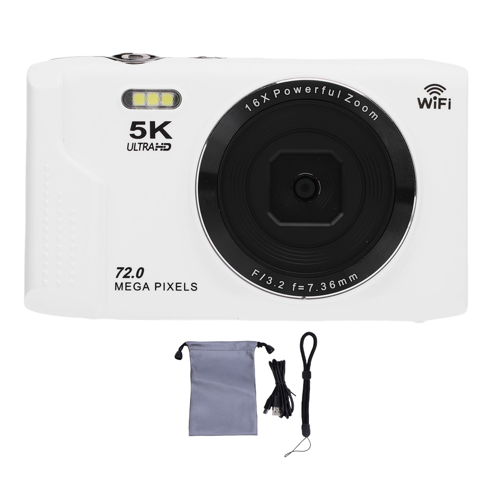 5K Digital Camera 72MP Ultra HD Auto Focus Camera For Travel
