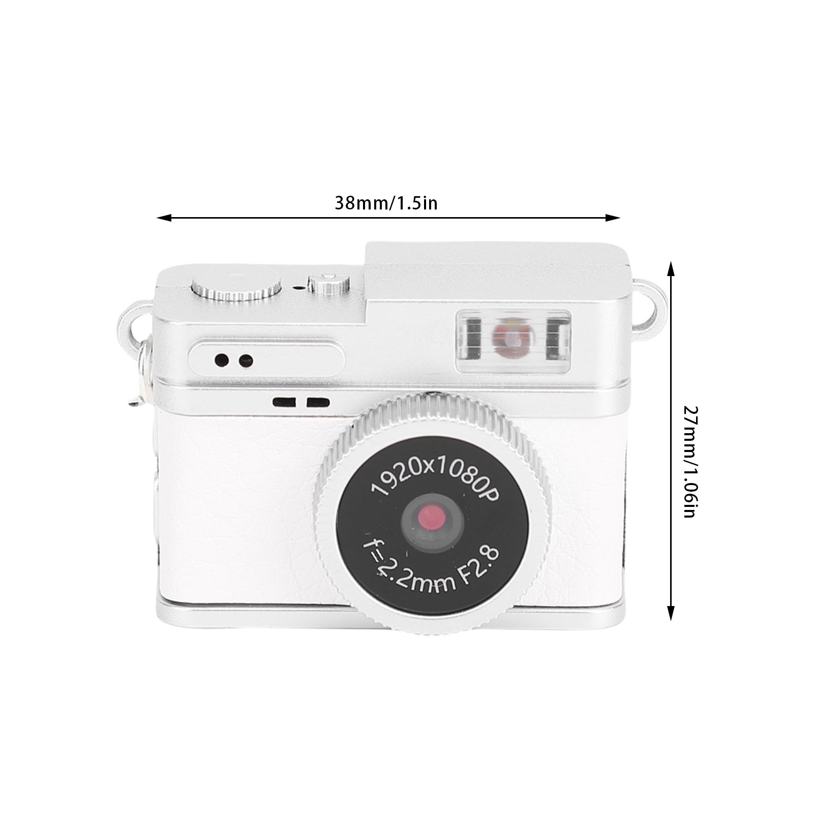 Compact Keychain Digital Camera 1080P HD Travel Video Recorder 