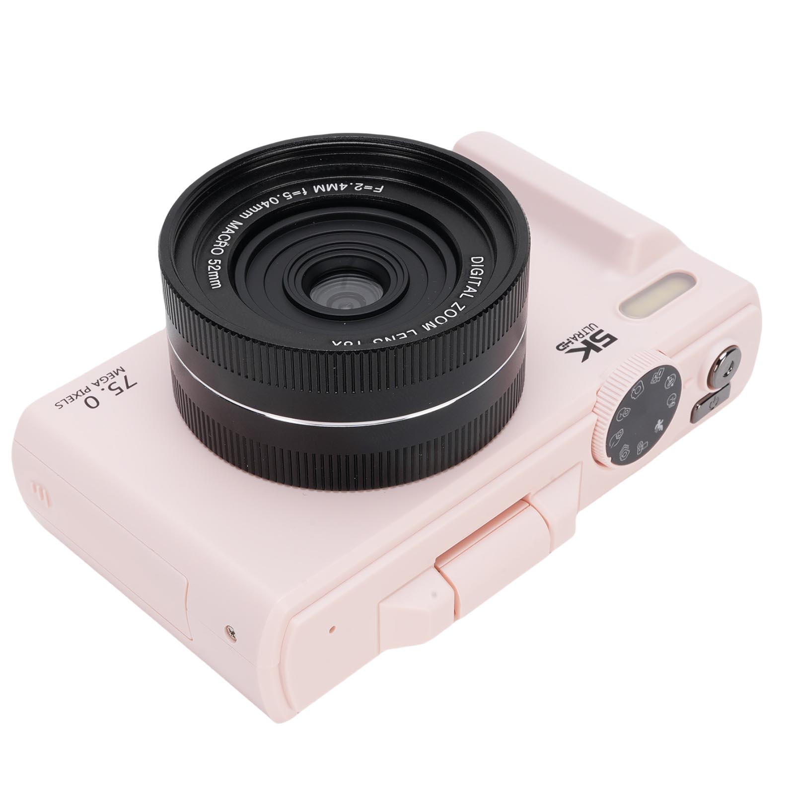 5K Digital Camera 75MP Large Zoom Video Camera For Travelers RXOL