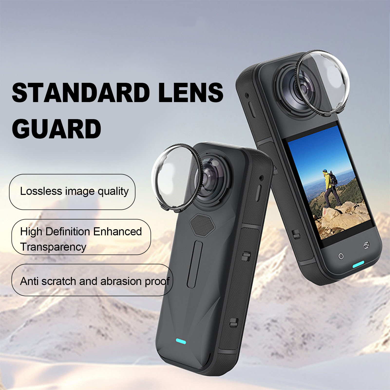 Lens Guards Fit For X5 Action Camera Multi Coating Scratch Proof PC NA - Picture 22 of 24