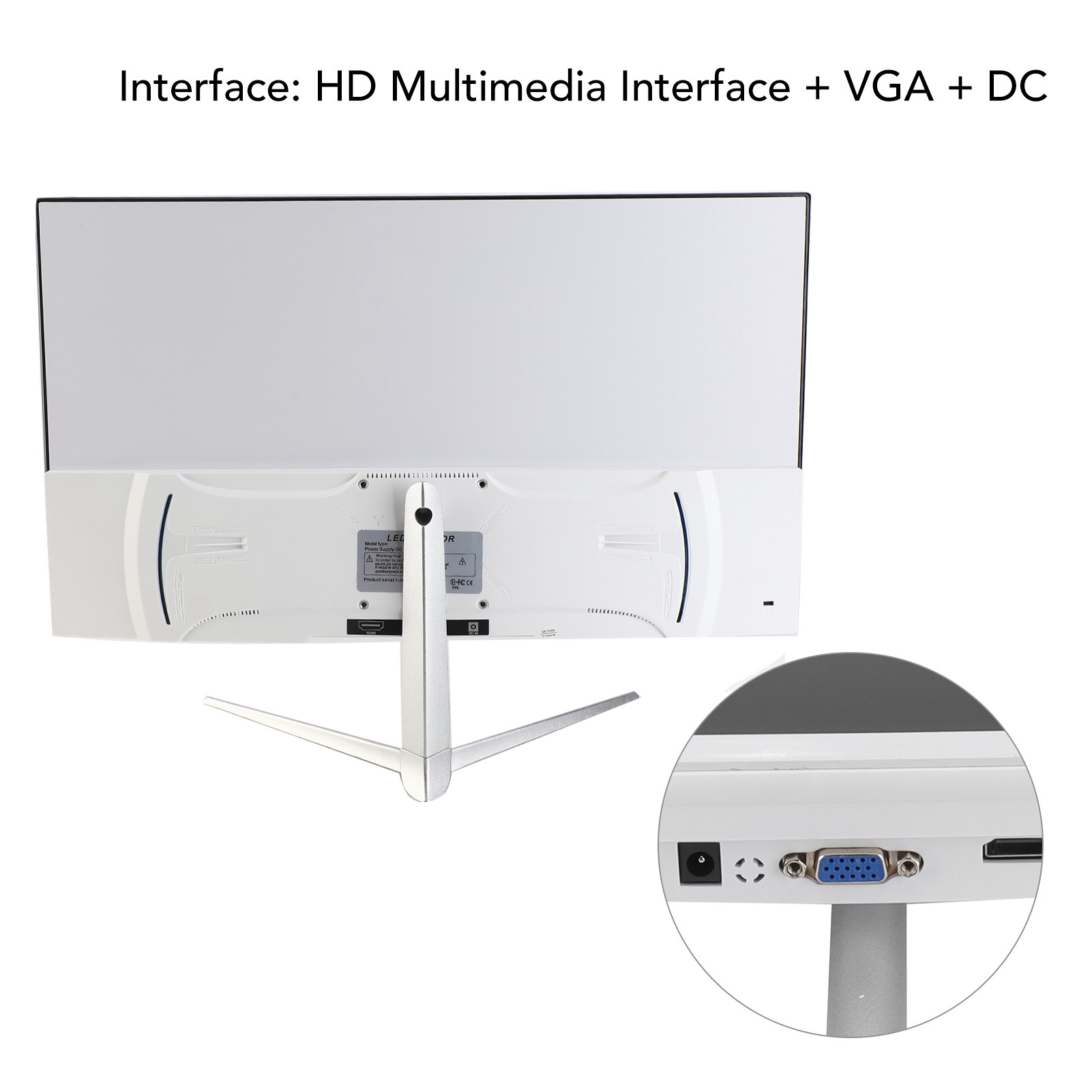 21.5in Monitor 16:10 75Hz 1920x1080 Ultra Slim HD VGA DC Port Desktop Monitor DB - Afbeelding 13 van 21