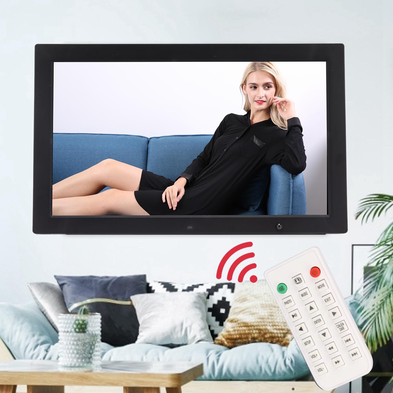 18in Digital Photo Frame Multifunction HD Electronic Picture Frame With Body IDS - Picture 19 of 21