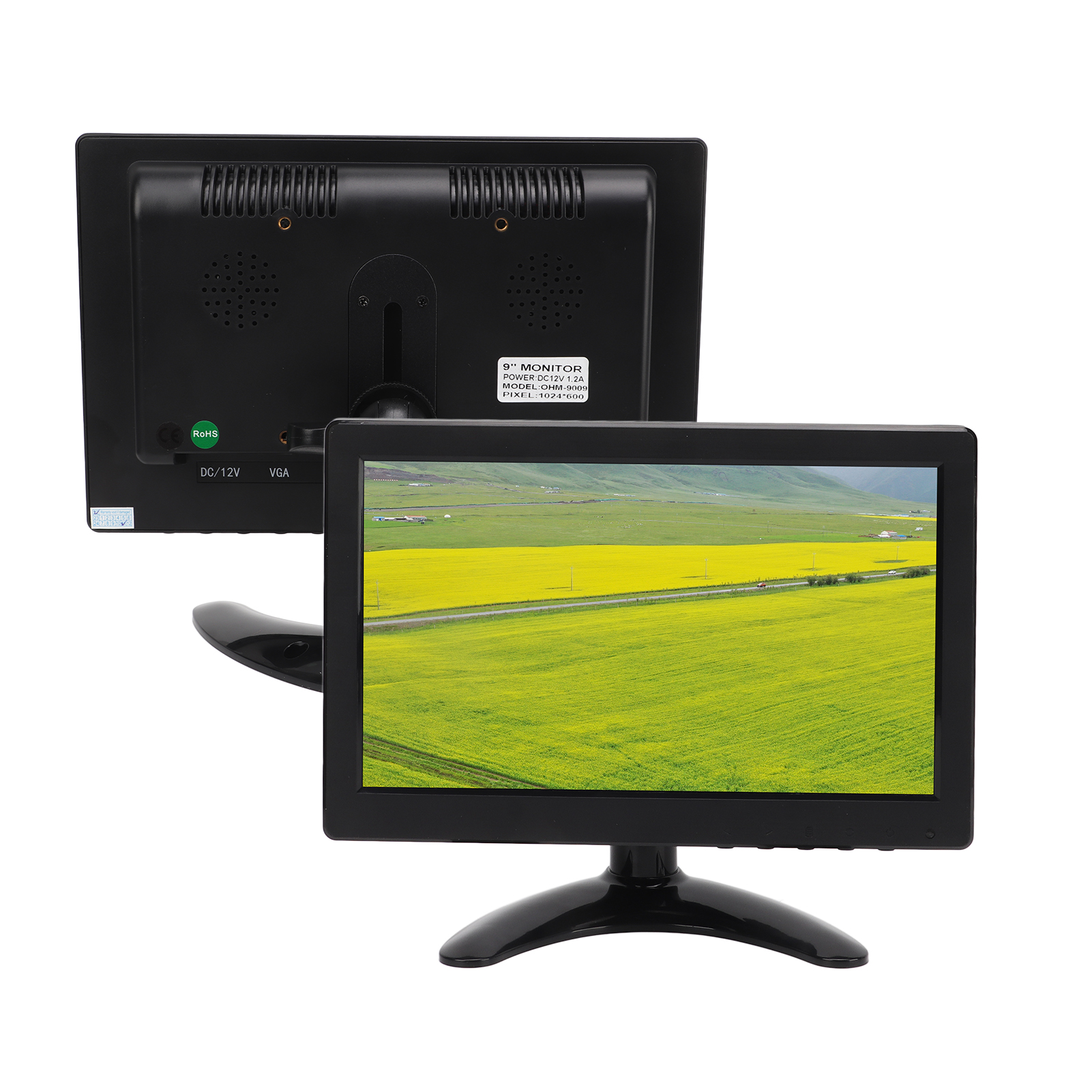 9in TFT LCD Computer Monitor With Multi Input Interface Speaker HD Color Gami CB - Afbeelding 25 van 30