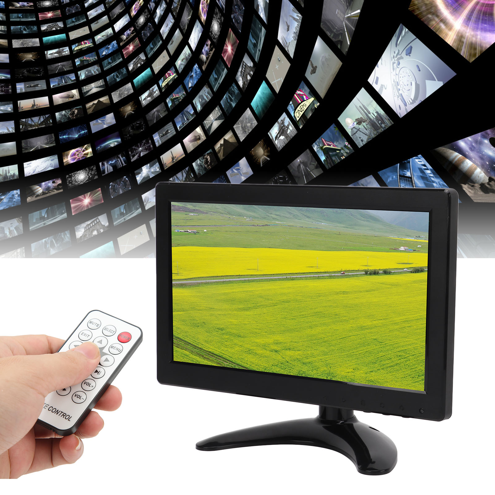 9in TFT LCD Computer Monitor With Multi Input Interface Speaker HD Color Gam NEW - Afbeelding 16 van 18