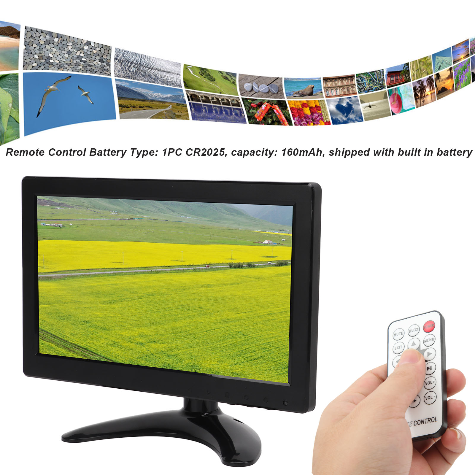 9in TFT LCD Computer Monitor With Multi Input Interface Speaker HD Color Gami CB - Afbeelding 29 van 30