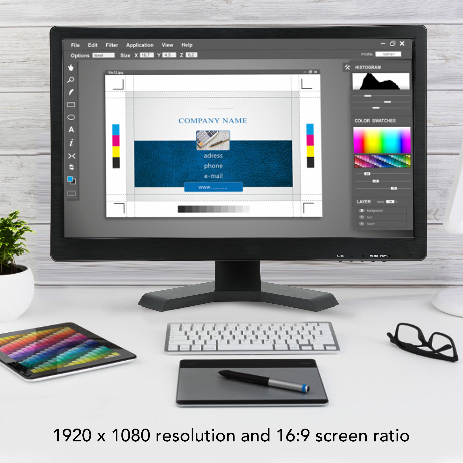 21.5in LED Monitor HD Color Screen Display With VGA HD Multimedia AV BNC USB NEW - Afbeelding 20 van 21