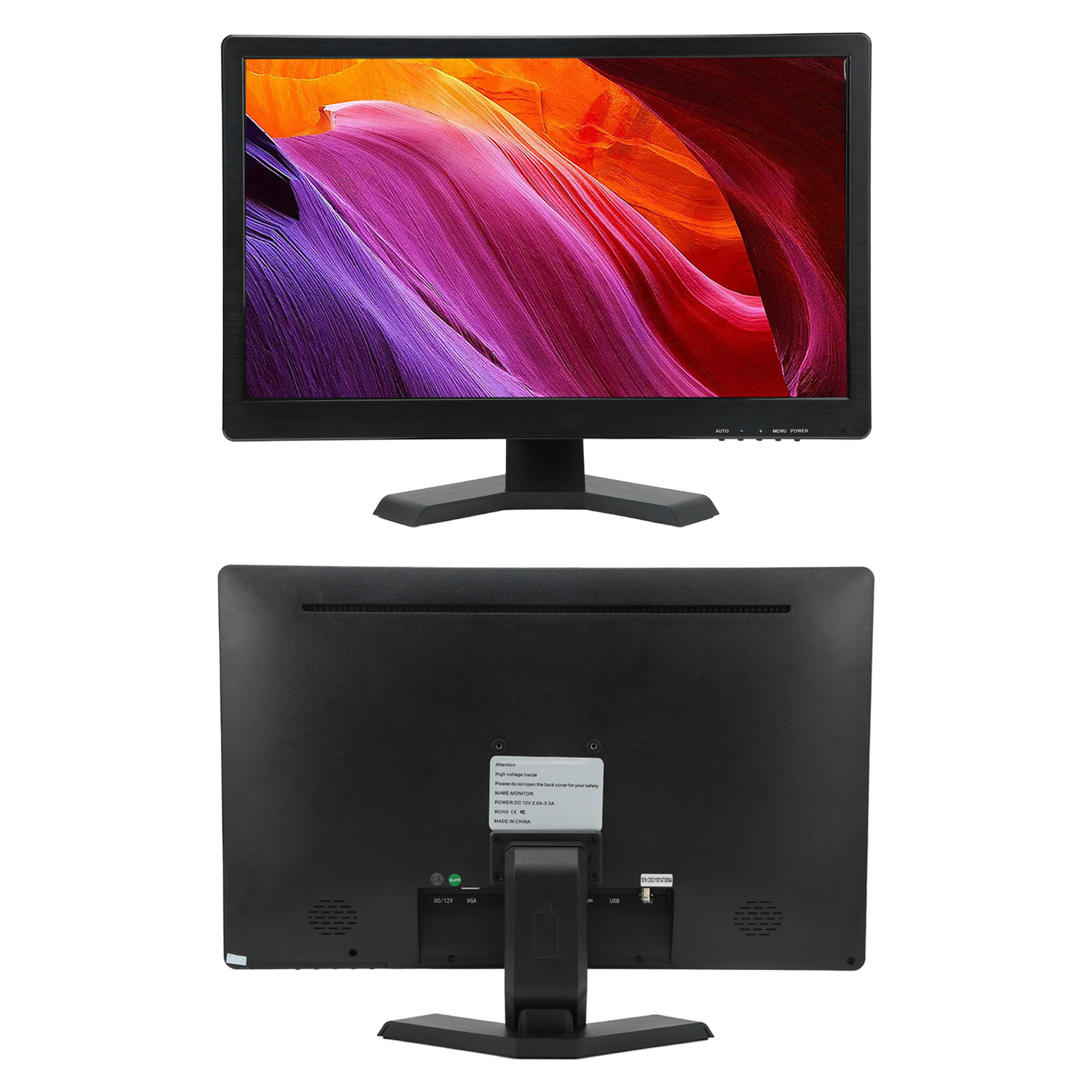 21.5in LED Monitor HD Color Screen Display With VGA HD Multimedia AV BNC USB NEW - Afbeelding 16 van 21