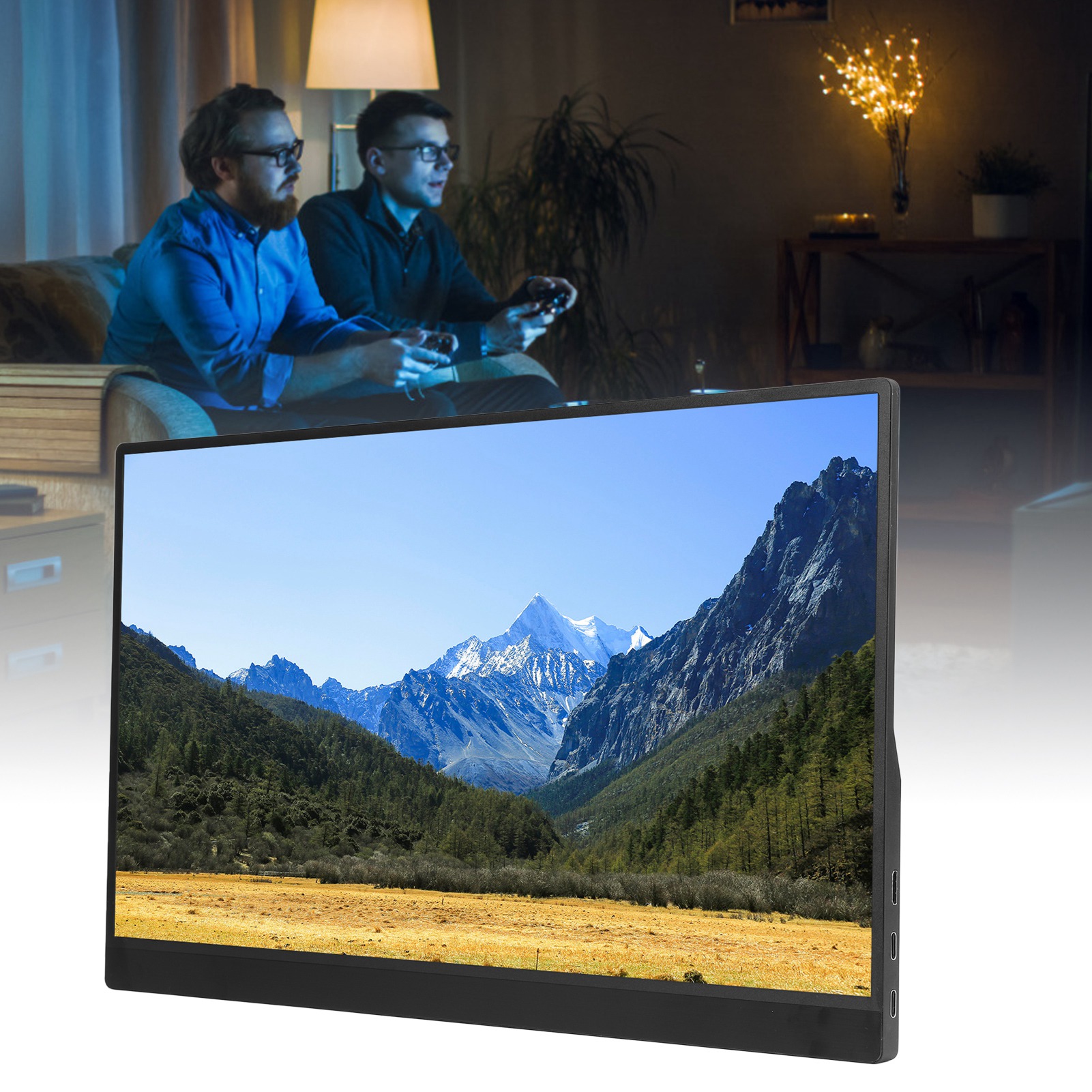 15.6in IPS Screen Monitor 1080P 16:9 Screen Ratio Support Same Screen Display FY - Afbeelding 27 van 28