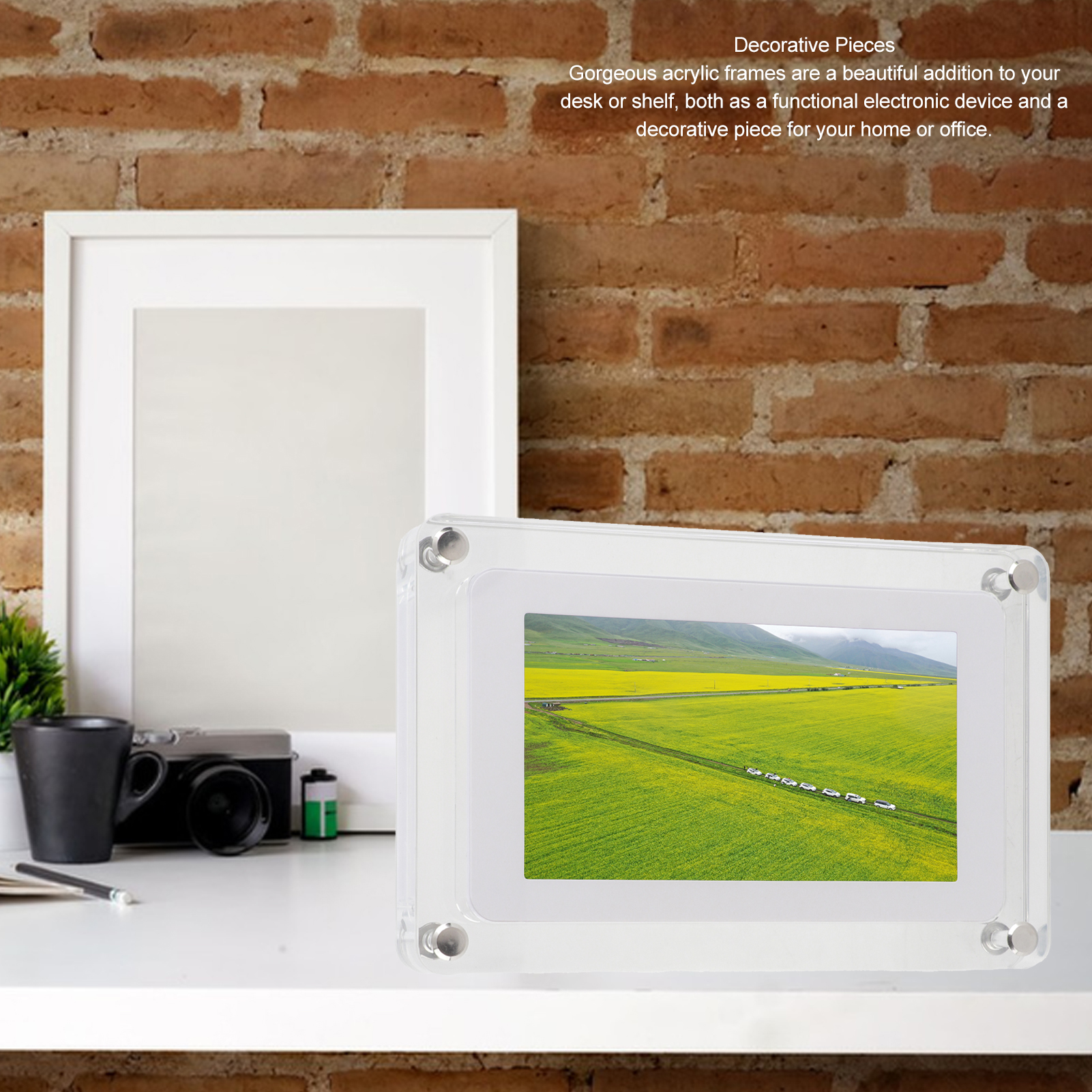 Video Picture Frame 5 In IPS Screen Type C 4GB 1000 Mah 100‑240V Digital Pic BEA - Picture 13 of 21