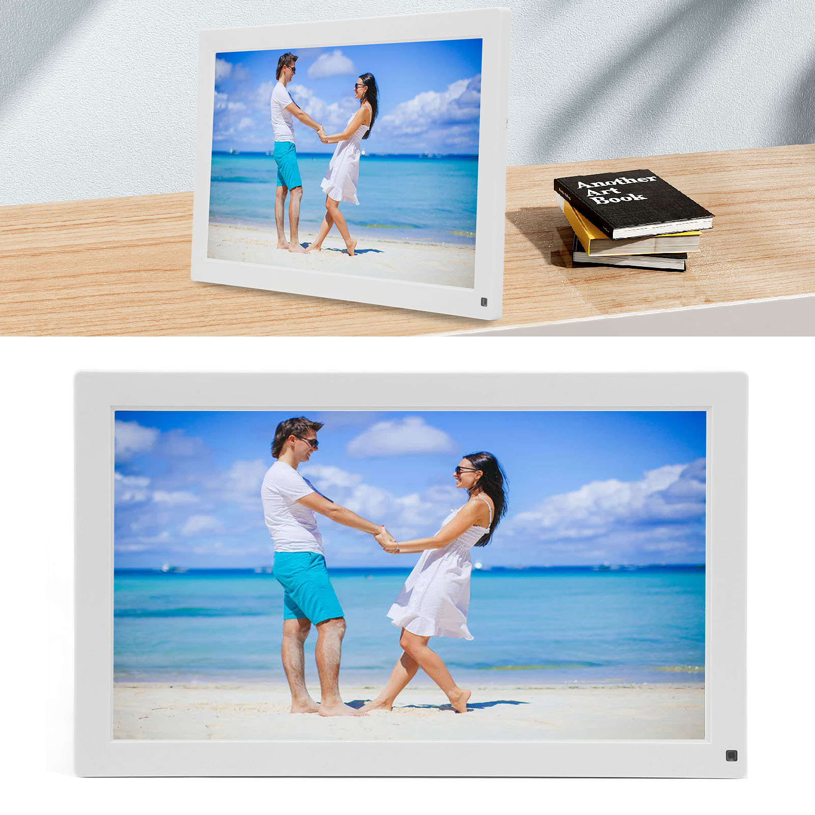 Digital Picture Frame 15.6 Inch HD IPS Screen WiFi Smart Touchscreen APP Co HLF - Picture 16 of 18