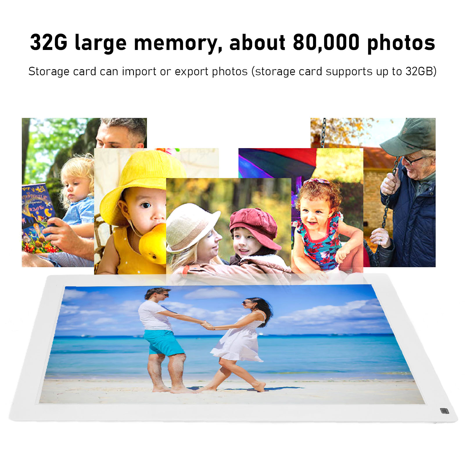 Digital Picture Frame 15.6 Inch HD IPS Screen WiFi Smart Touchscreen APP Co HLF - Picture 15 of 18