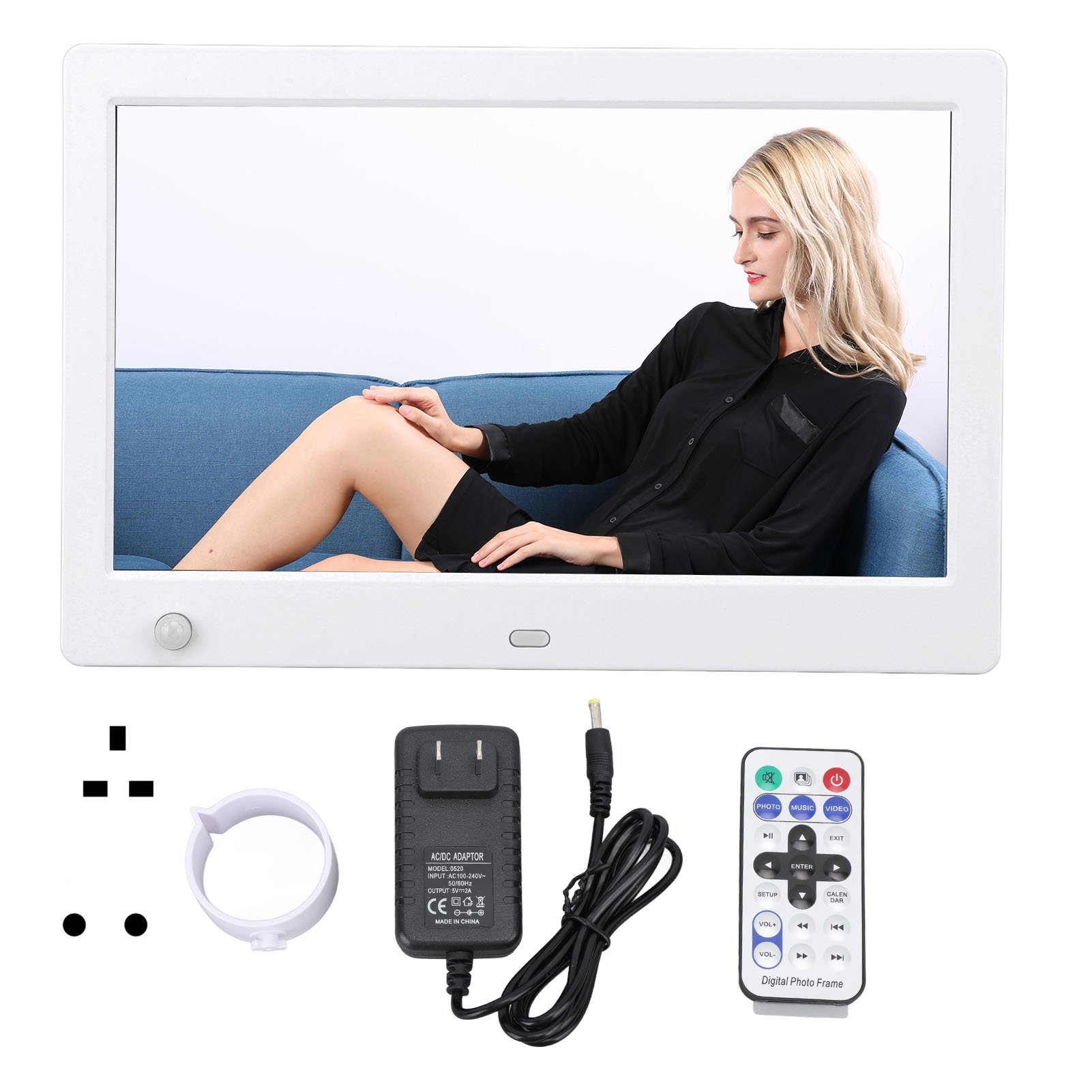 6.8in Digital Photo Frame 1080P HD Motion Sensor Electronic Photo Frame With NEW - Afbeelding 18 van 18