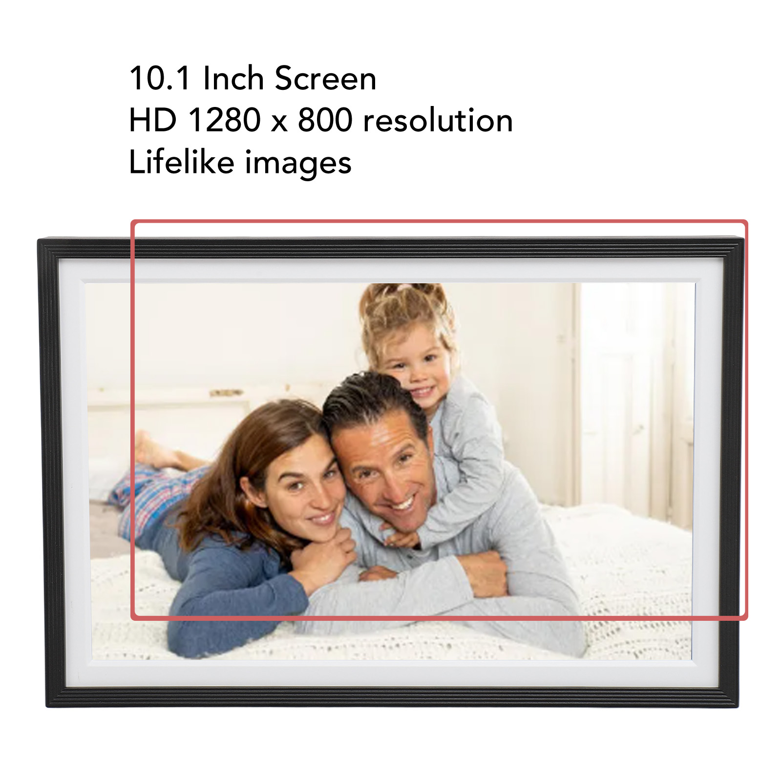 Digital Photo Frame 10.1 Inch 1280x800 Touchscreen Auto Rotating 16GB ROM Wi HEE - Picture 18 of 24