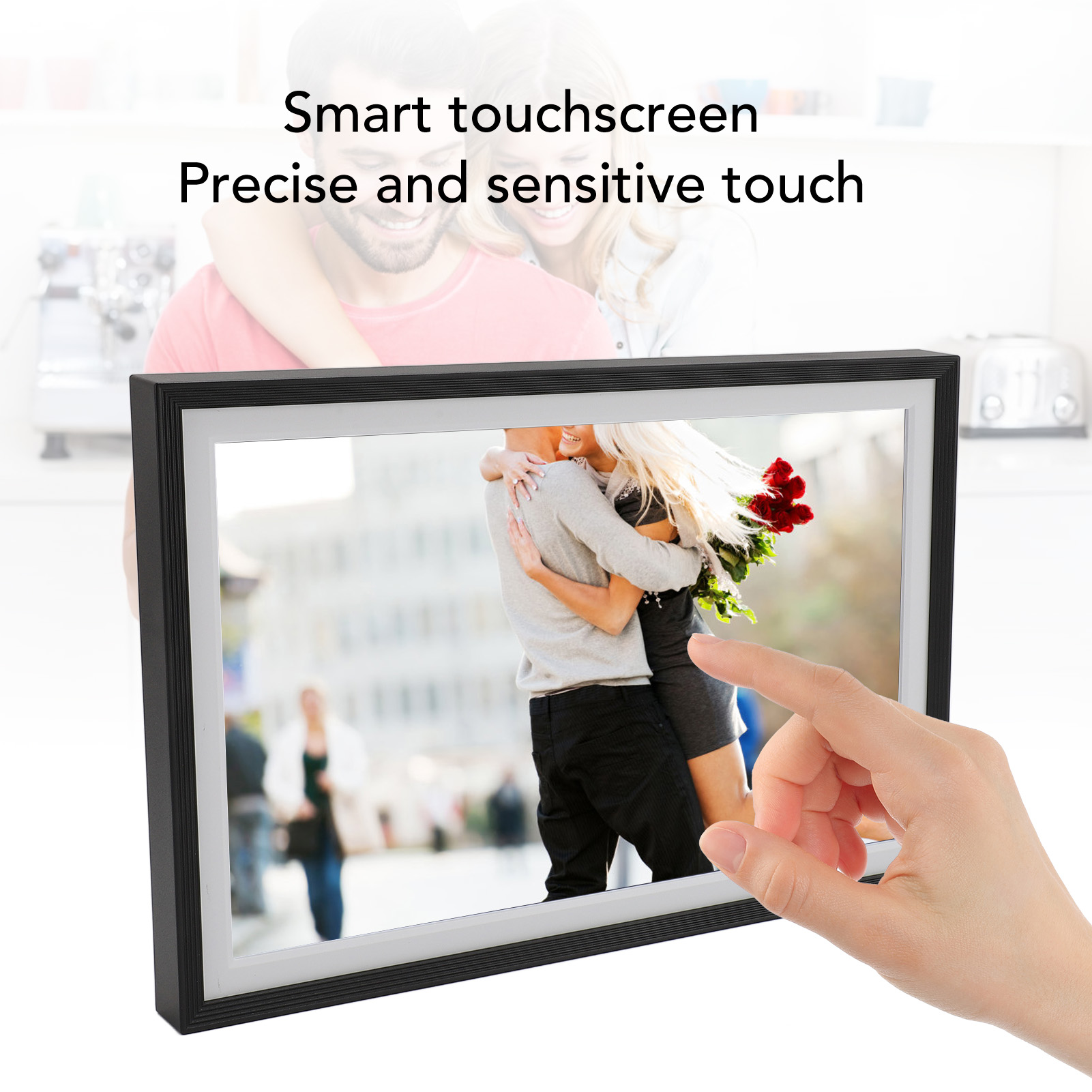Digital Photo Frame 10.1 Inch 1280x800 Touchscreen Auto Rotating 16GB ROM Wi HEE - Picture 13 of 24