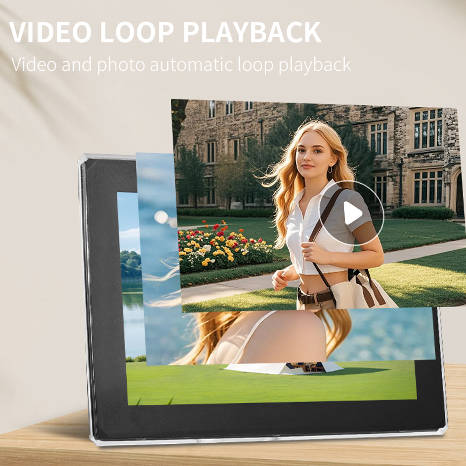 New 10.1 Inch Digital Photo Frame Smart Calendar Planner WiFi LCD Touch Screen - Picture 14 of 24
