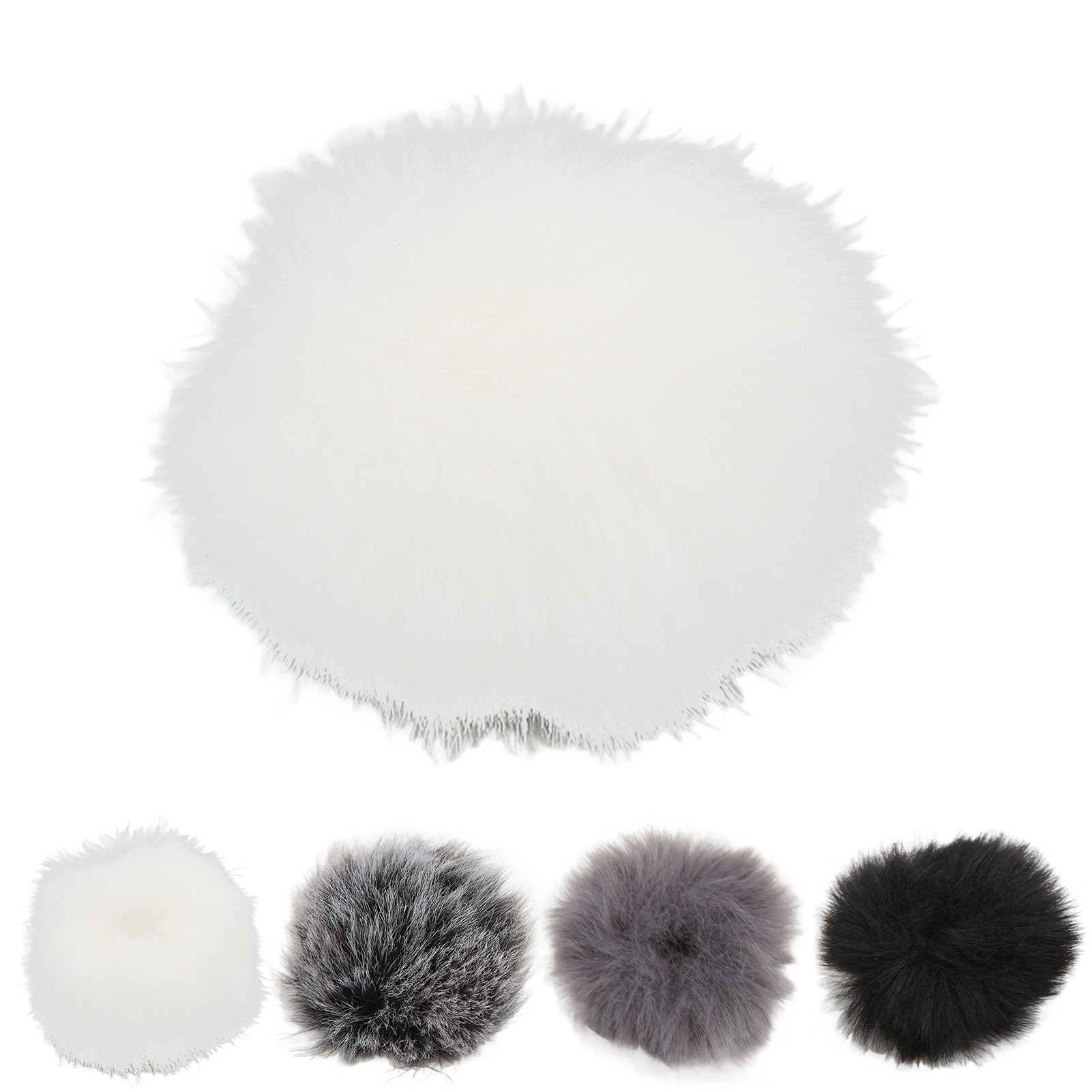 Lavalier Wind Muff Microphone Furry Windscreen Muff Lapel Microphone Cover 0 CHU