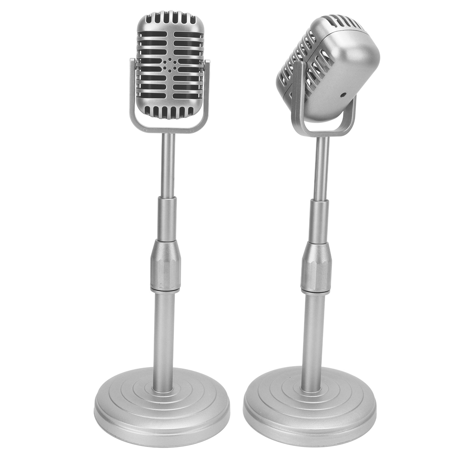 Simulation Old Fashioned Microphone Model With Stable Base And Support Rod