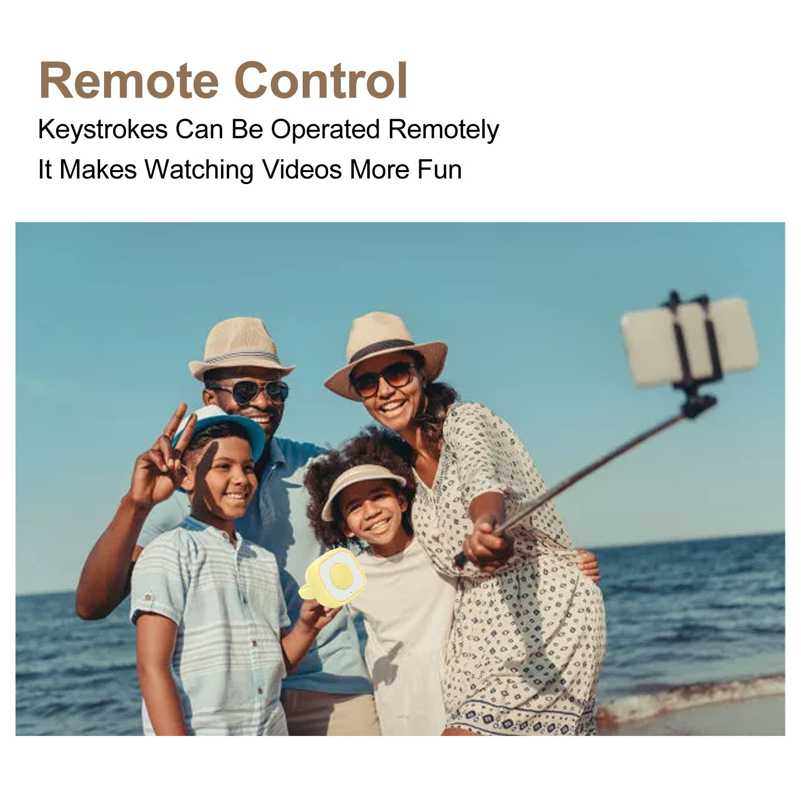 Ring Remote Control Rechargeable Fingertip BT Button Clicker For Camera Shut - Photo 13 sur 21