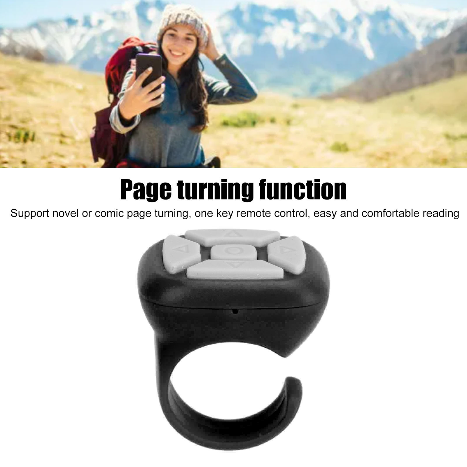 BT Remote Control Ring USB Rechargeable App Page Turner For Tik Tok For Kind DOB - Photo 18 sur 21