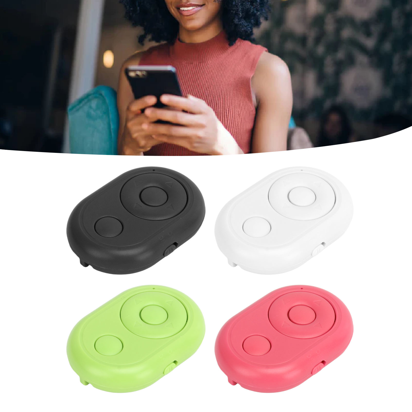 Camera Remote Control Wireless BT Phone Shutter Remote Control Selfie Click Set - Photo 19 sur 24
