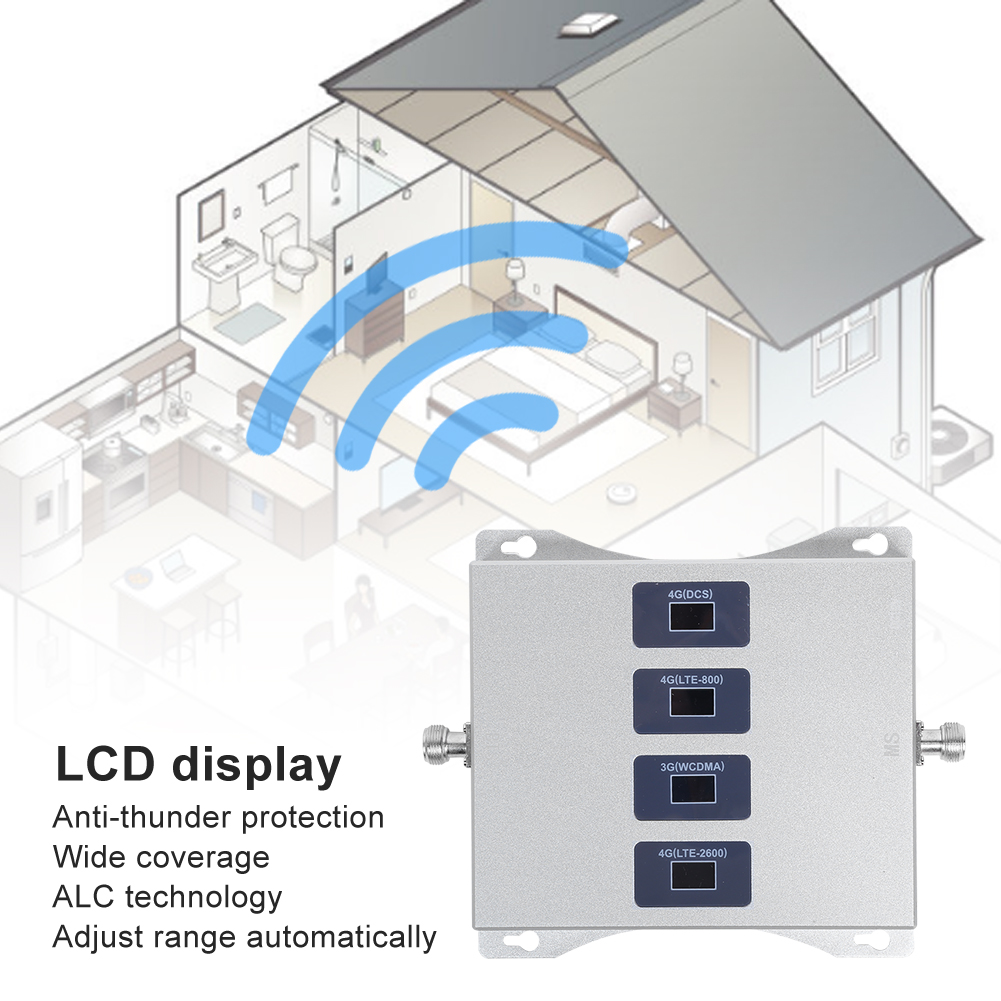 Répéteur de signal mobile Lte800/1800/2100/2600 MHz amplificateur 4G LTE GSY - Photo 15 sur 18