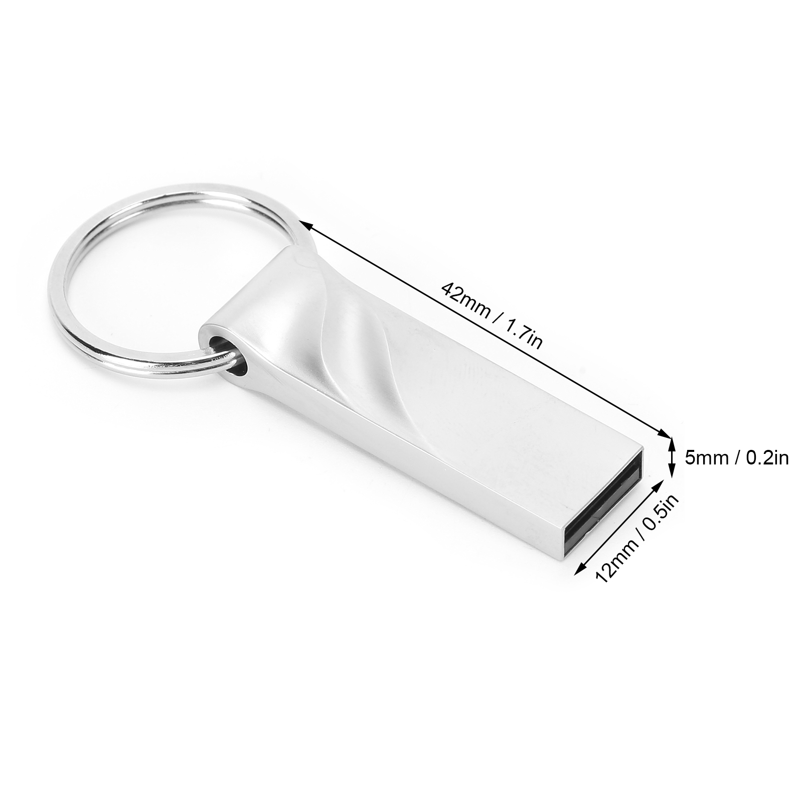 U Disk Silver Water Pattern Mini Metal Portable USB 2.0 Flash Drive Computer FY - Afbeelding 16 van 20