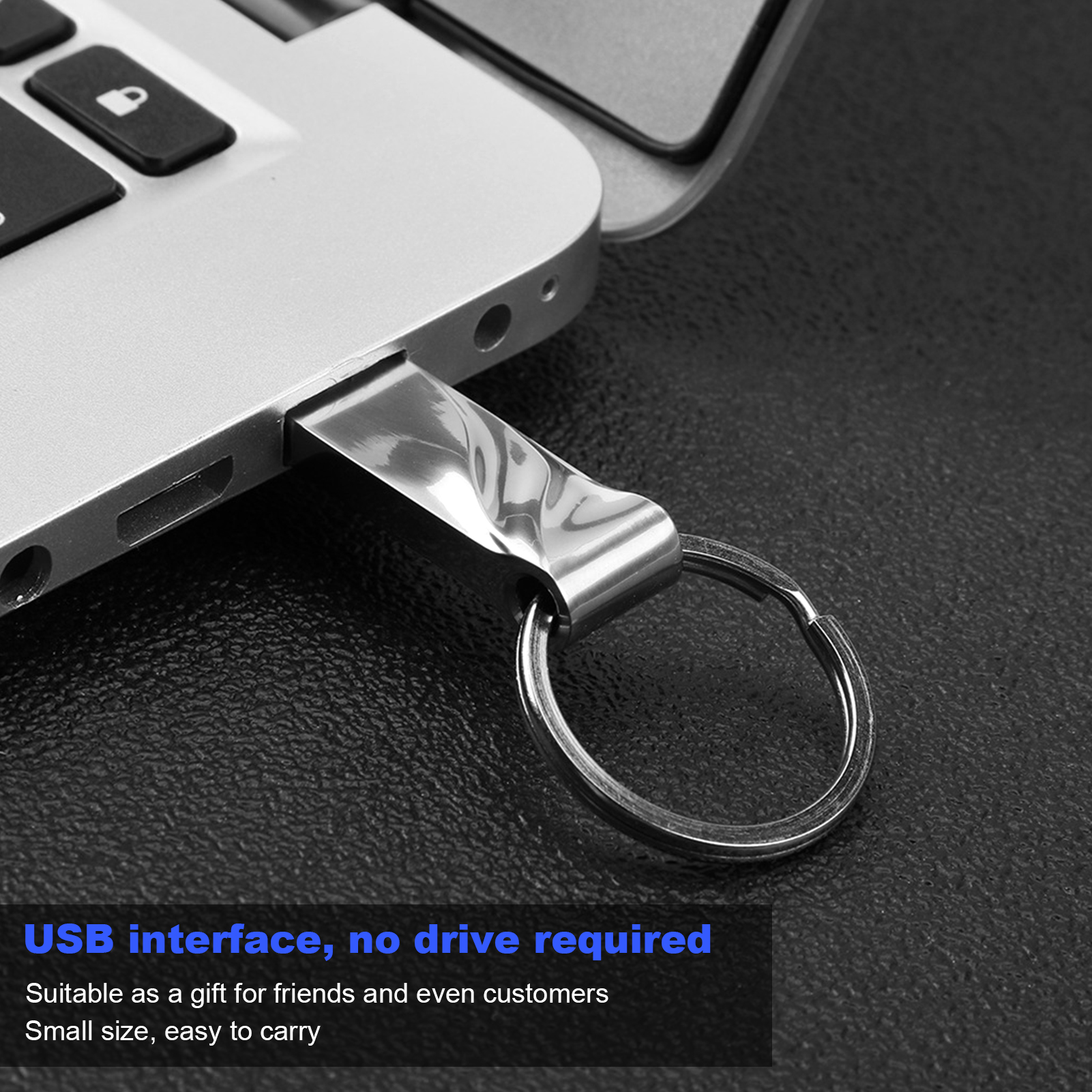 U Disk Silver Water Pattern Mini Metal Portable USB 2.0 Flash Drive Computer FY - Afbeelding 19 van 20