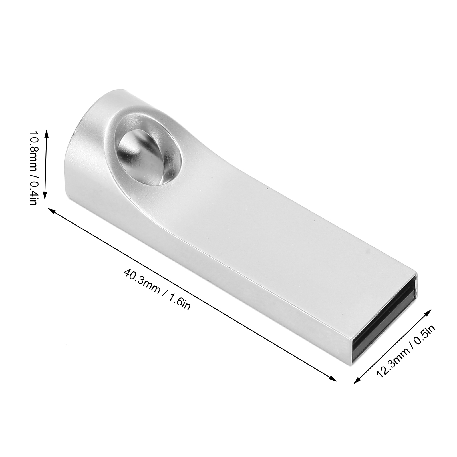 U Disk USB 2.0 Memory Stick Metal Mini Portable Waterproof Computer Supplies FY - Afbeelding 20 van 24